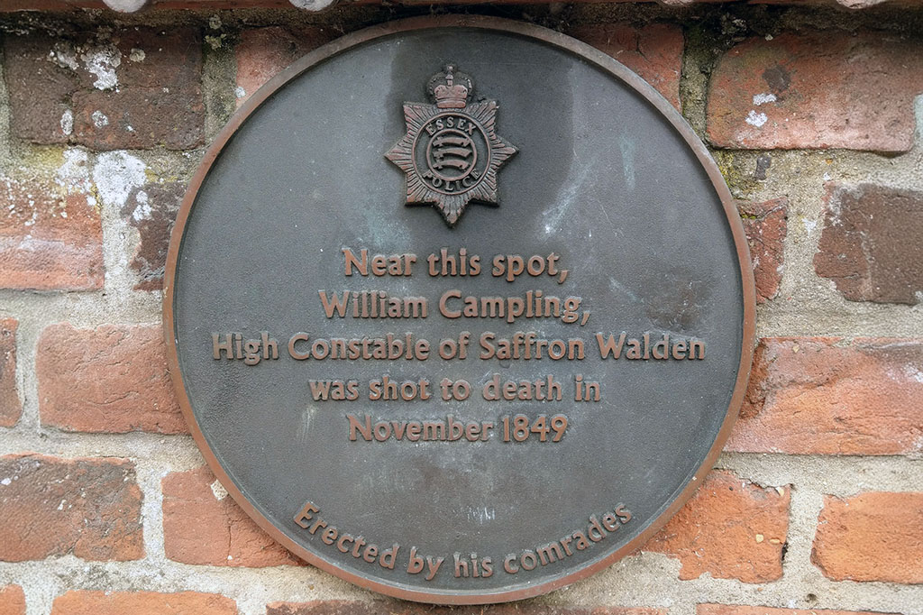 William Campling memorial plaque