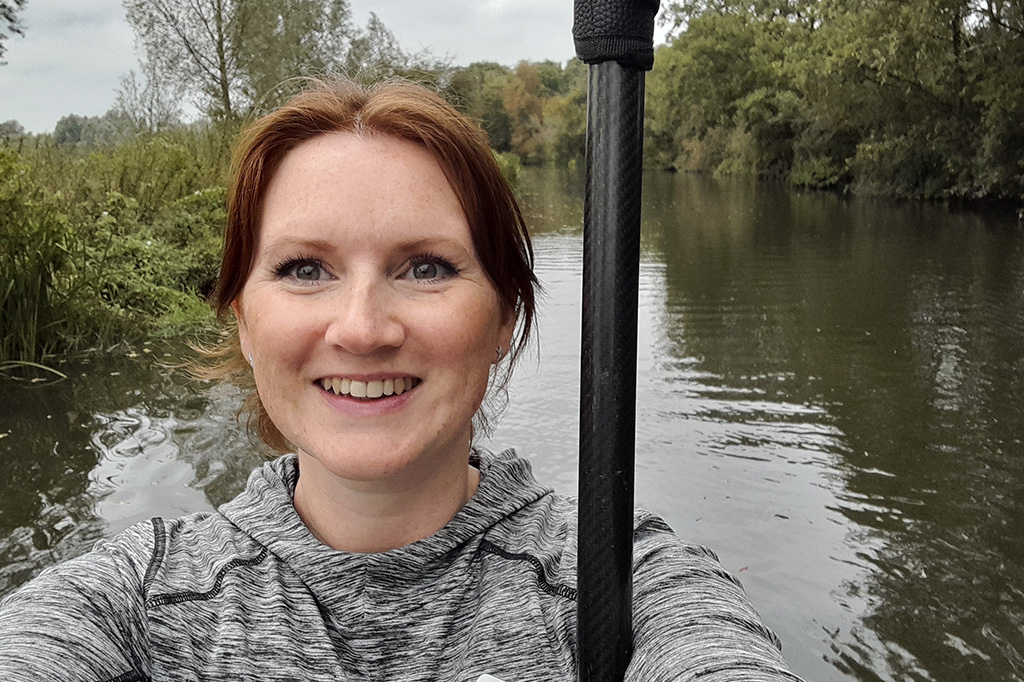 Emma Portfleet paddle boarding
