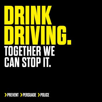Drink driving: together we can stop it logo