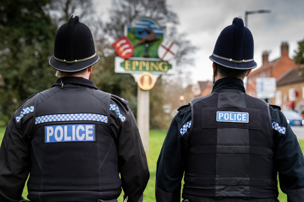 Two officers on patrol