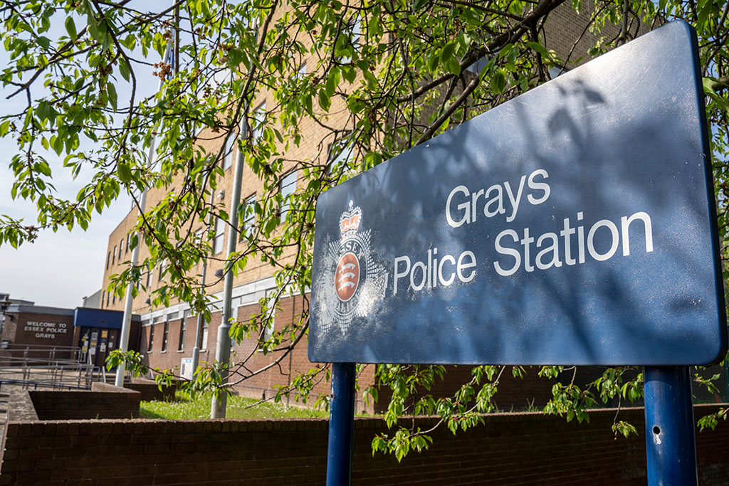 Grays Police Station sign