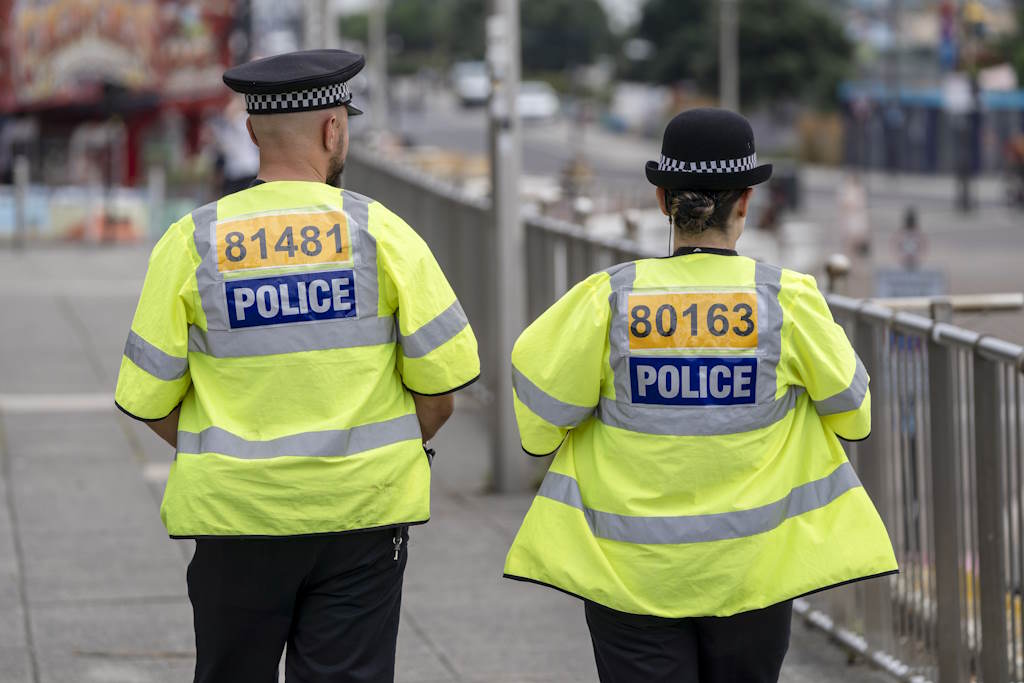 Two officers patrolling in Southend