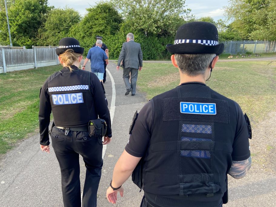 Two officers patrolling