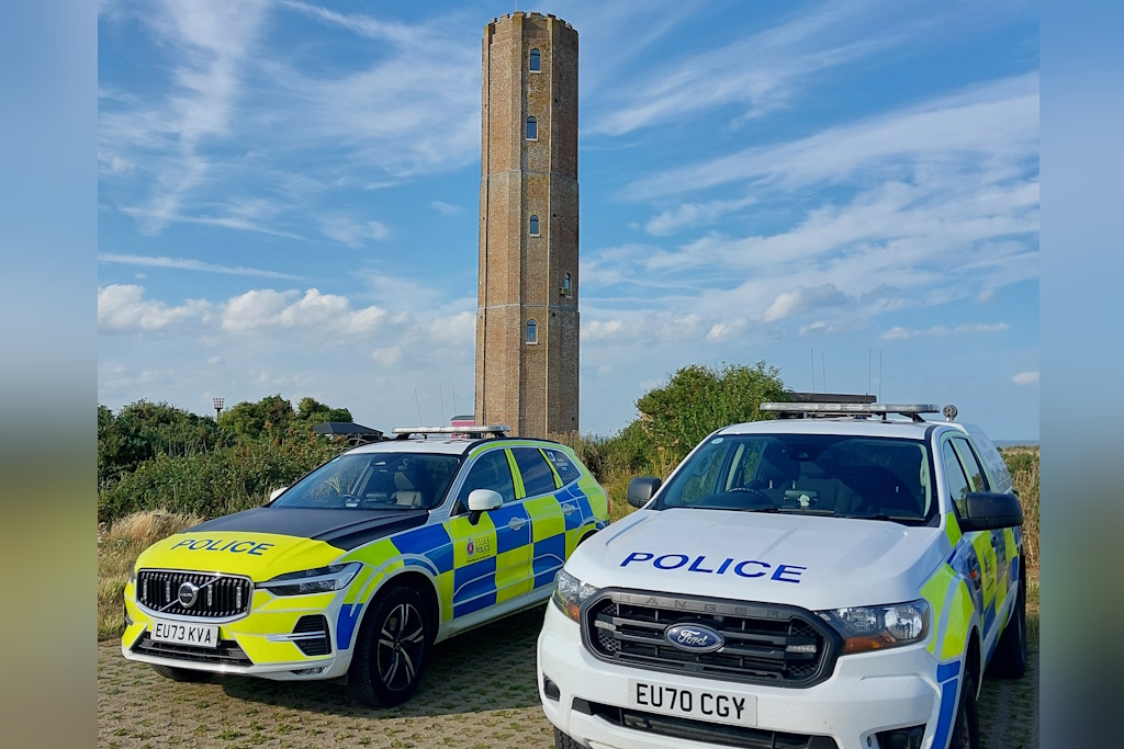 Rural engagement officers patrolled Clacton’s seafront, visiting the historic Martello towers designated as Scheduled Monuments due to their national significance. They also stopped off at Naze Tower, a grade 2* building