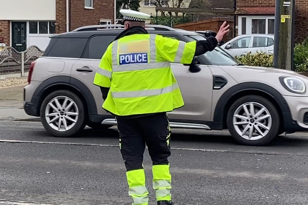 Vision Zero - Officer stopping car website