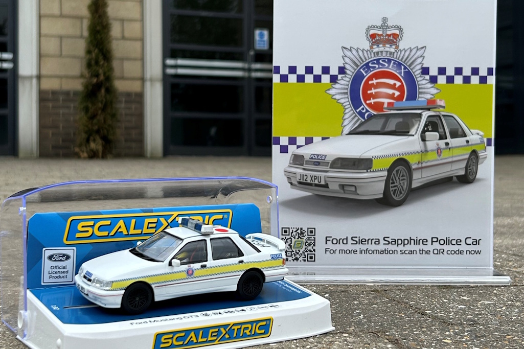 Scalextric model car - police edition