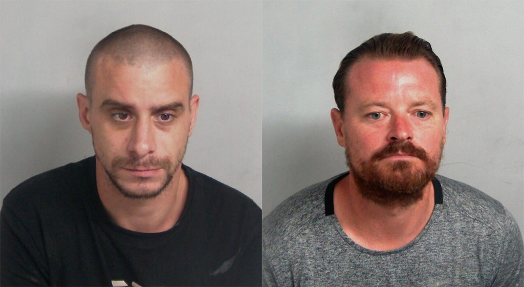 Sean Thompson and Lee Gower custody photos