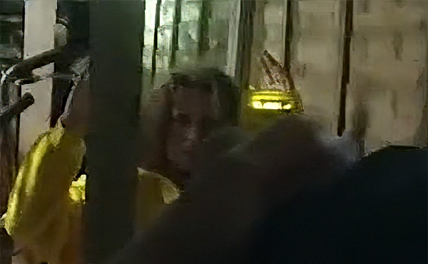 Still image taken from body worn video of Oliver Champion being arrested